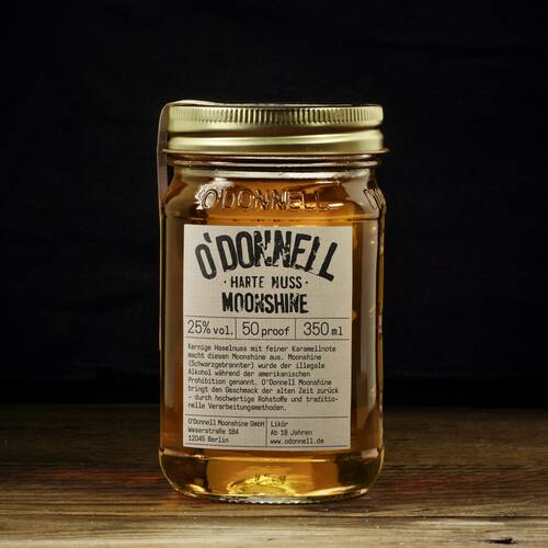 350 ml Mason Jars (verschiedene Sorten) Harte Nuss 25% - (Haselnuss, Karamell, Whiskeynote)