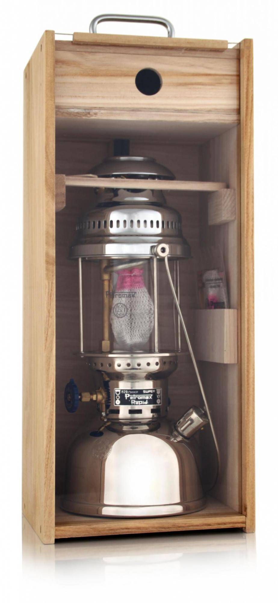 Petromax Holzbox mit Plexiglasfront (HK350/500) Petromax Holzbox mit Plexiglasfront (HK350/500)