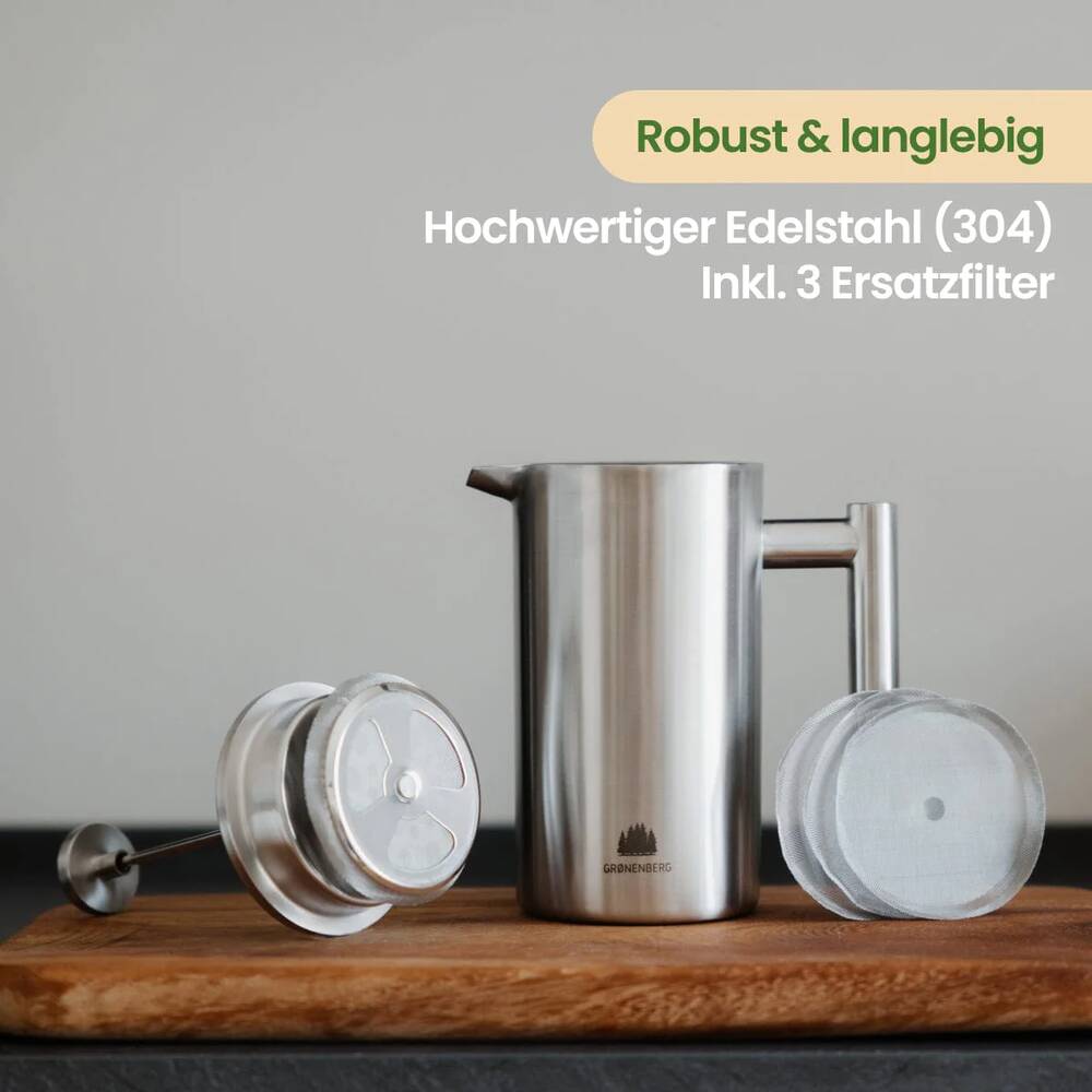 Groenenberg French Press Edelstahl