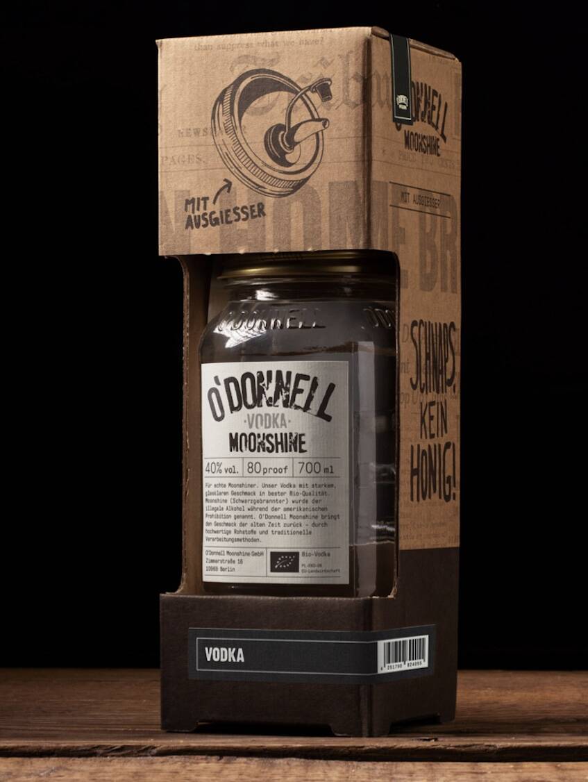 O'Donnell Geschenkset (Kombiset) - (700ml Glas + Ausgießer)