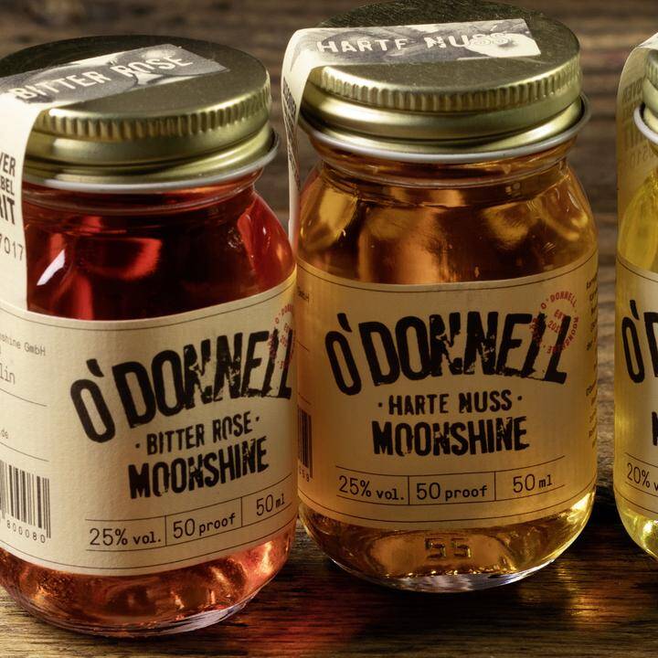 Die Minis: 4 x Moonshine in Miniaturgröße im Set!