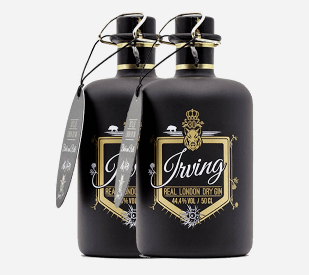 Irving Gin Irving Gin - 2 x 0,5 Liter Designerflasche
